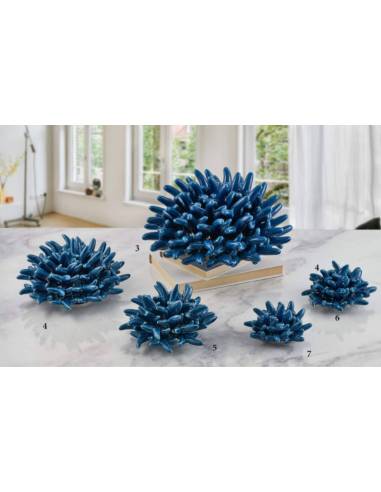 Bomboniere tema mare Melaverde corallo blu in ceramica