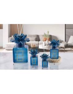 Profumatore ambiente Melaverde bomboniere fiore ceramica blu shop online
