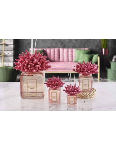 Diffusore ambiente Melaverde bomboniere corallo fucsia