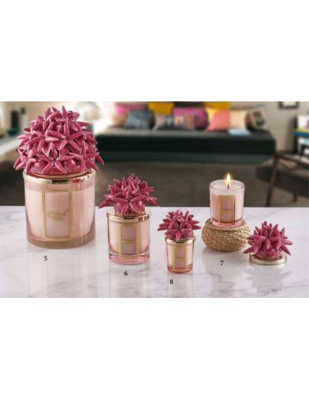 Candele profumate tema mare Melaverde bomboniere conchiglie e stelle marine