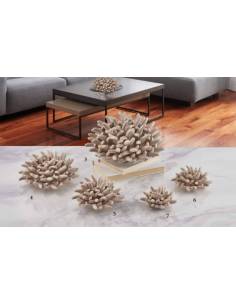 Bomboniere ceramica Melaverde tema mare corallo tortora in ceramica