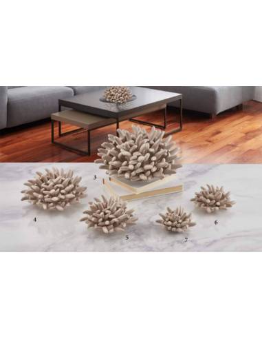 Bomboniere ceramica Melaverde tema mare corallo tortora in ceramica