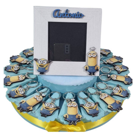 Torta Bomboniere i minions cattivissimo me gadget portachiavi