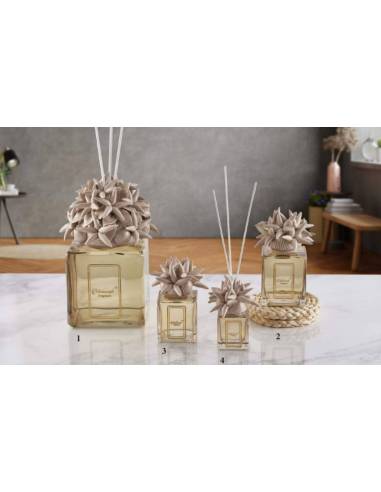 Bomboniere tema mare profumatori Melaverde conchiglie e stelle marine in ceramica tortora