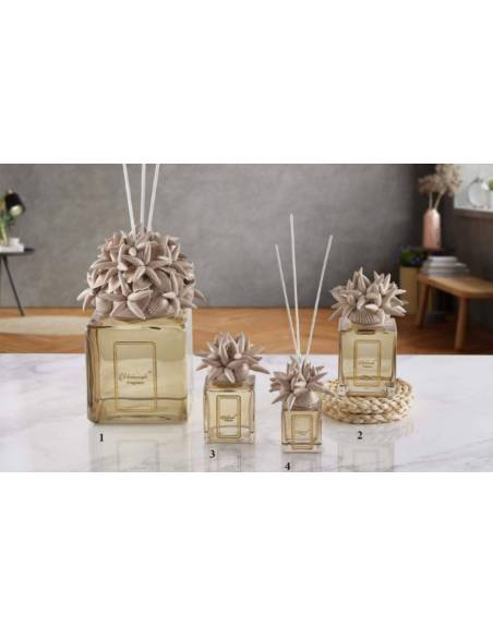 Bomboniere tema mare profumatori Melaverde conchiglie e stelle marine in ceramica tortora