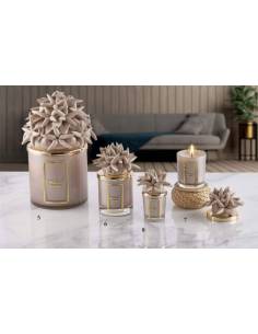 Candele profumate Melaverde bomboniere tema mare conchiglie e stelle marine in ceramica