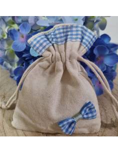 Sacchettini Battesimo con fiocchetto abbinato