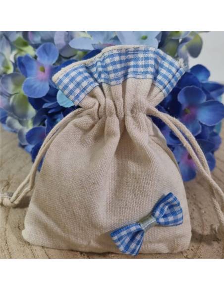 Sacchettini Battesimo con fiocchetto abbinato