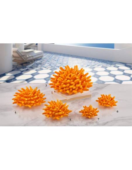 Bomboniere ceramica tema mare Melaverde corallo arancione offerte online