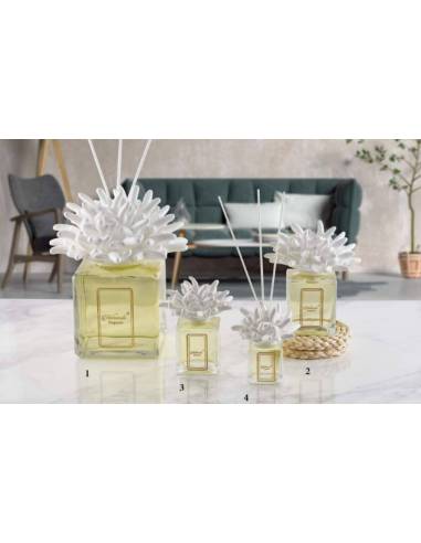 Diffusore ambiente tema mare corallo bianco in ceramica Melaverde