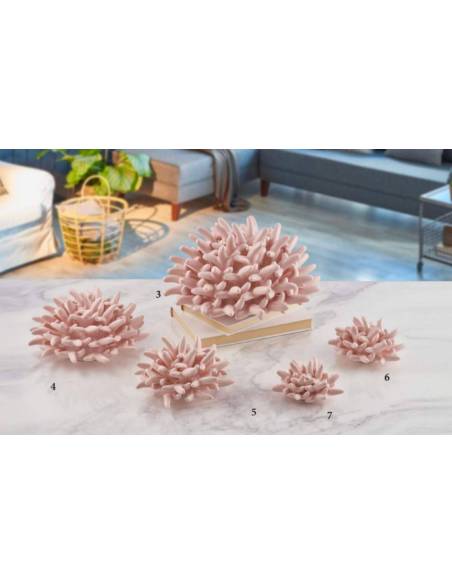 Bomboniere ceramica corallo rosa tema mare Melaverde shop online