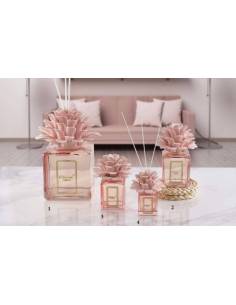 Profumatori ambiente Melaverde bomboniere tema floreale pianta fiore in ceramica rosa