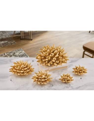 Bomboniere corallo ceramica gialla Melaverde tema male shop online