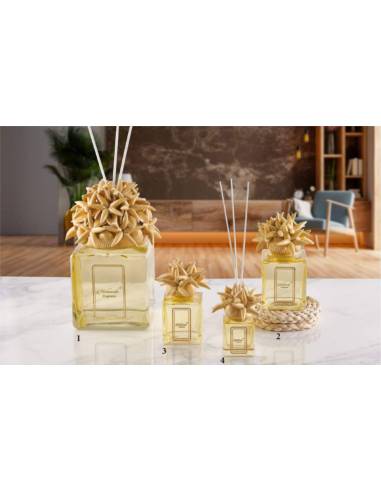 Profumatori bomboniere tema mare Melaverde conchiglie e stelle marine in ceramica gialla