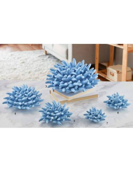 Bomboniere corallo tema mare in ceramica azzurra Melaverde shop online