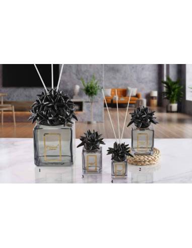 Bomboniere mare diffusore ambiente Melaverde stelle marine e conchiglie in ceramica nera