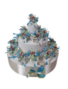 Torta bomboniera lanterne casette fiocco farfalla