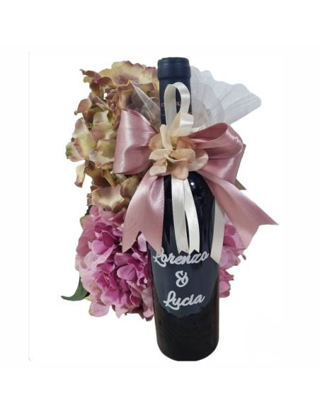 Bomboniere tema vino personalizzati con nomi sposi o per ogni evento