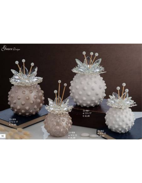 Diffusori per ambienti sfera con spine Grace Design fiore cristallo