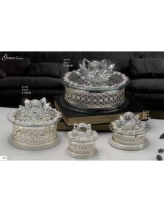 Bomboniere utili portagioie eleganti Grace Design fiore in cristallo