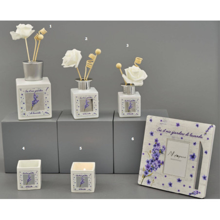 Bomboniere eleganti Melograno decoro lavanda con frase shop online