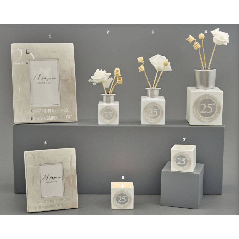 Bomboniere raffinate ed eleganti Melograno 25 anniversario offerte online