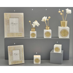 Bomboniere sacra famiglia raffinate Melograno dettagli dorati