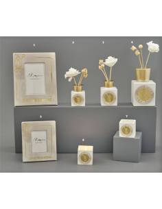 Bomboniere eleganti mitra e bastone Melograno dettagli dorati shop online