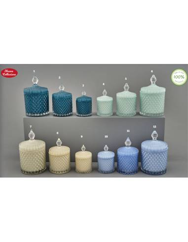 Candele profumate diamond colorate Melograno Made in Italy