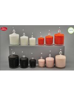 Bomboniere utili candela profumata diamond colorata Melograno Made in Italy