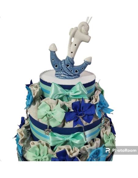 Sacchetti portaconfetti portachiavi stella marina timone ancora