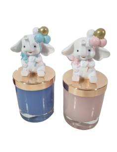 Torta bomboniera Yankee Candle Battesimo bambina/o