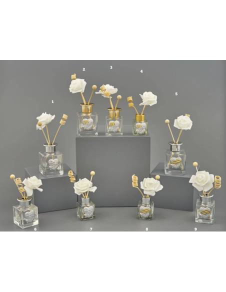 Bomboniere eleganti profumatore ambiente Melograno rosa bianca shop online