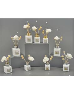 Profumatori bomboniere particolari Melograno placca quadrata Made in Italy