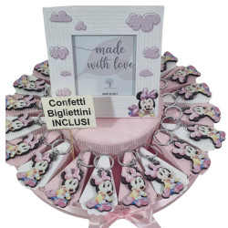 Torta bomboniere minnie bimba portafoto centrale