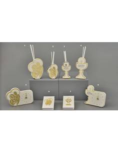 Bomboniere economiche sacre Melograno dorate Made in Italy