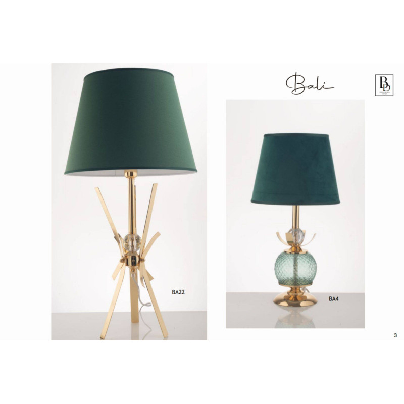 Lampade da tavolo Buba Design Linea Bali sfumature di verde | Sindy Bomboniere