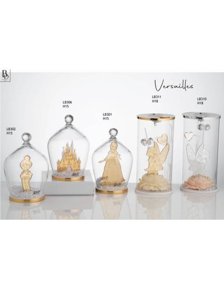 Bomboniere in vetro campana e luci led Buba Design Linea Versailles