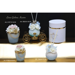 Bomboniere utili ed eleganti carrozza diffusore corona e candele profumate Marechiaro