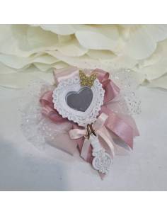 Bomboniere principessa specchio sacchetti portaconfetti a forma di fiocco chiffon