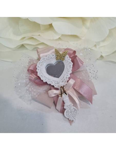 Bomboniere principessa specchio sacchetti portaconfetti a forma di fiocco chiffon