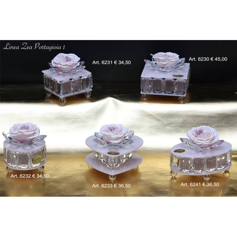 Bomboniere eleganti portagioie lilla Marechiaro Linea Lea Portagioie