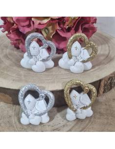 Bomboniere Harmony Cresima calamite e appoggio cuore glitter