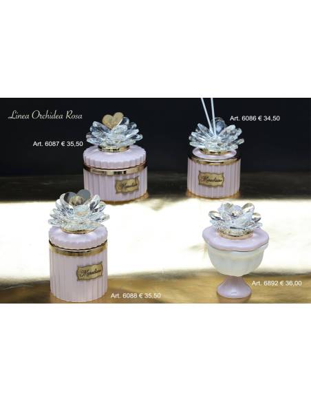 Profumatore ambiente e candele Marechiaro petali in cristallo Made in Italy