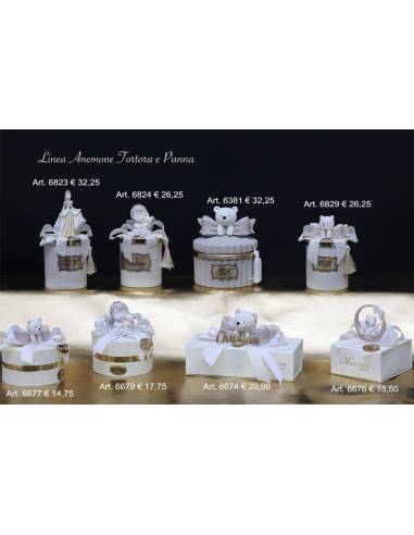 Bomboniere particolari scatole portaconfetti e candele profumate Marechiaro Linea Anemone