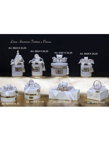 Bomboniere particolari scatole portaconfetti e candele profumate Marechiaro Linea Anemone