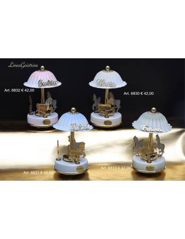 Bomboniere carillon giostrina cavallucci Marechiaro Linea Giostrine