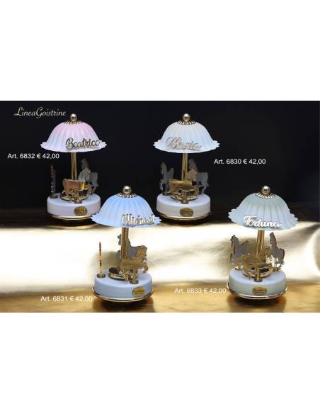 Bomboniere carillon giostrina cavallucci Marechiaro Linea Giostrine