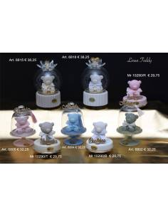 Bomboniere orsetti campana vetro Marechiaro Linea Teddy Made in Italy