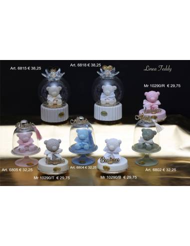 Bomboniere orsetti campana vetro Marechiaro Linea Teddy Made in Italy